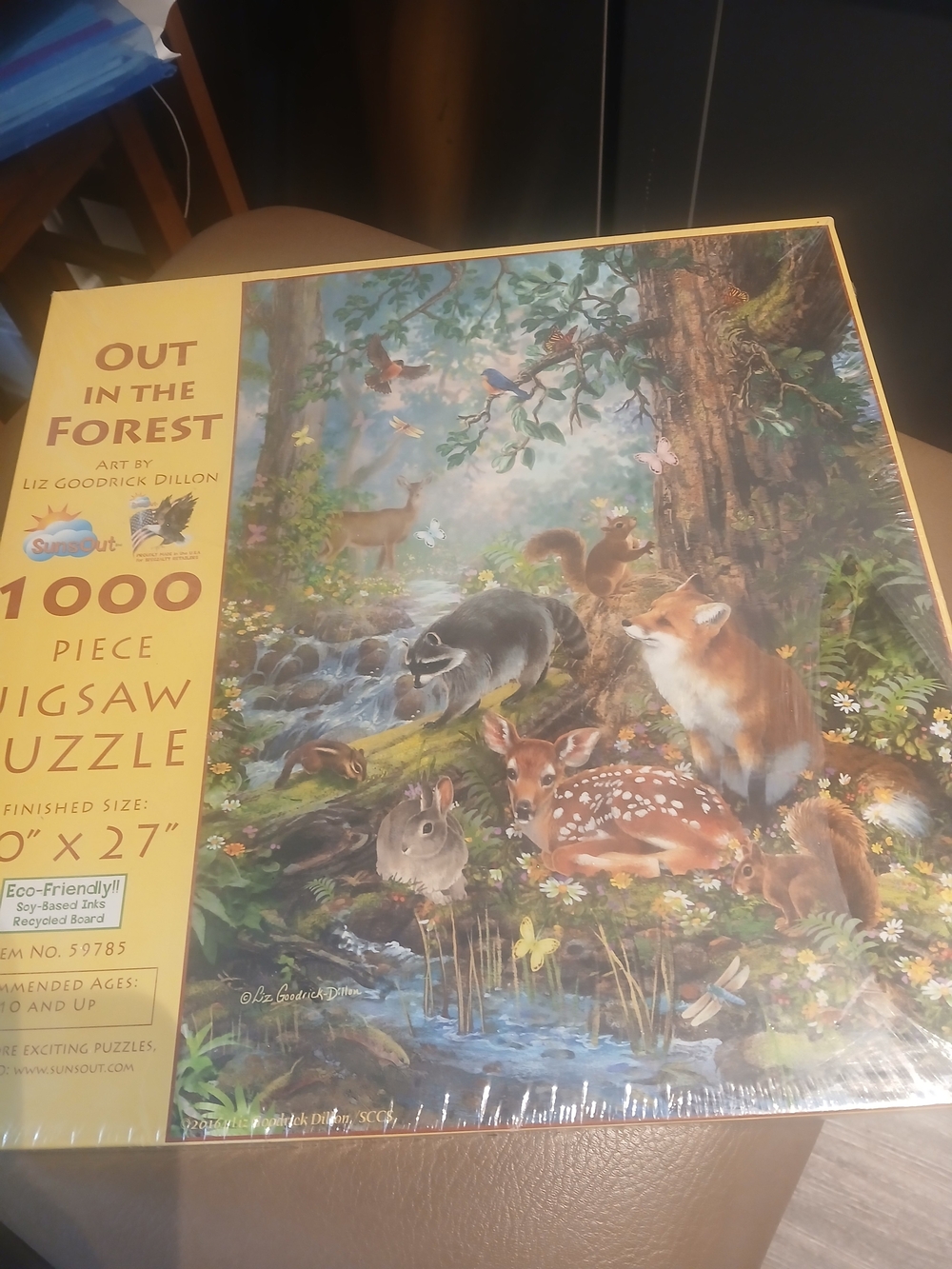 Out in the Forest 1000-Piece Jigsaw Puzzle by Liz Goodrick Dillon — Multicolor